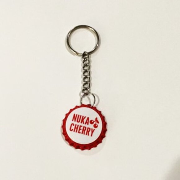 Fallout 4 Nuka Cola Cherry Cap Keychain - 3.5inch Gaming Keychain - Picture 3 of 7